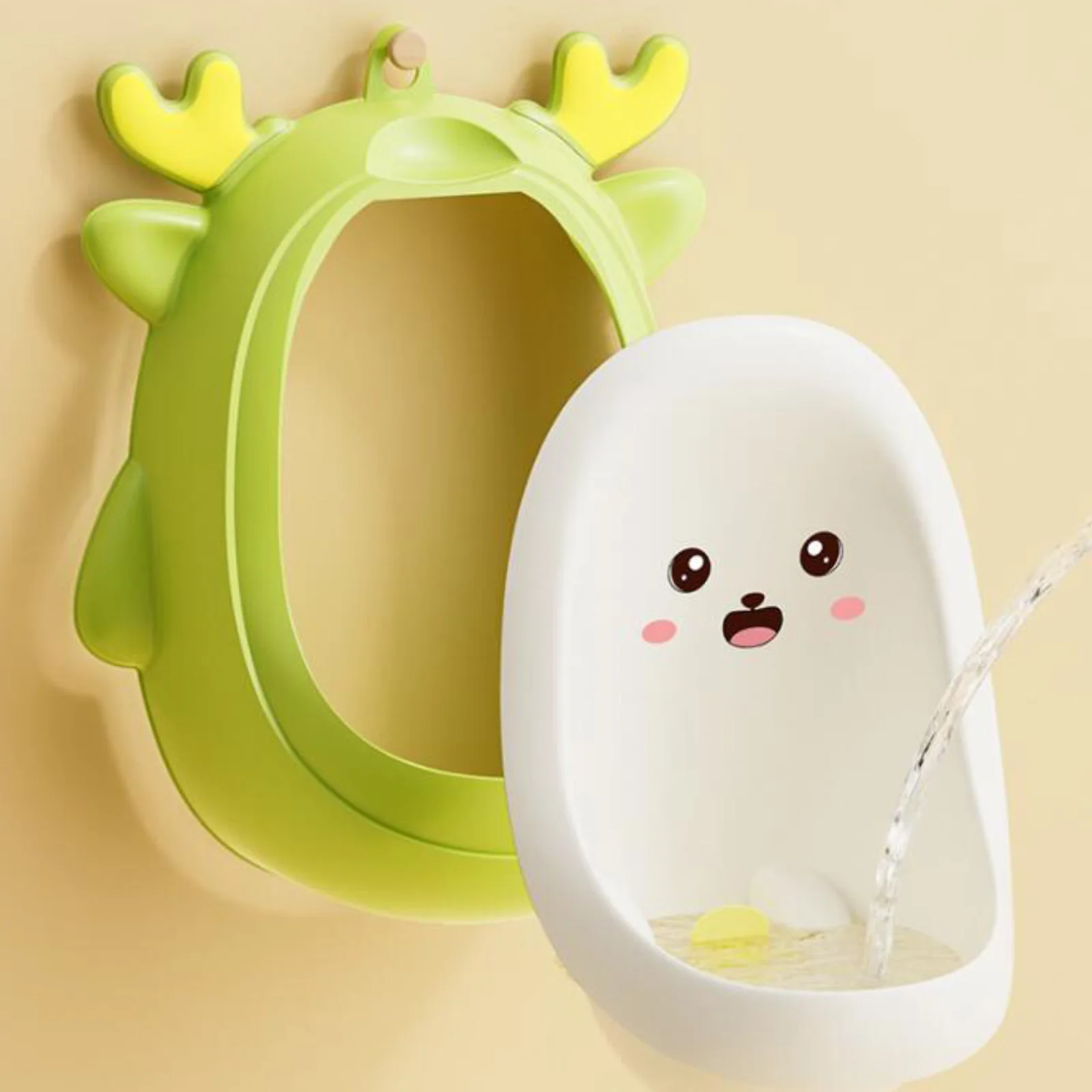 Dinosaur Potty Trainer Urinal Cartoon Hanging Portable Urinal Pee Trainer Standing Potty for Toddlers Baby Kids Boys Child