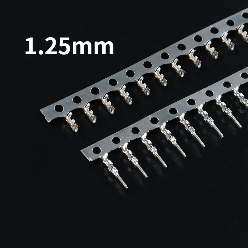 100pcs/lot JST 1.25mm Male Terminal Plug Connectors JST 1.25mm Wire Cable Housing Male Female Crimp Pins