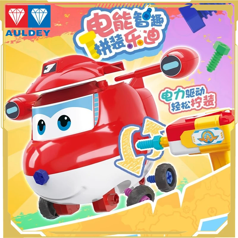 

Auldey оригинальная аниме-фигурка Super Wings, интеллектуальная сборка, Jett, экшн-фигурка, игрушки для мальчиков и девочек, детский подарок, коллекционная
