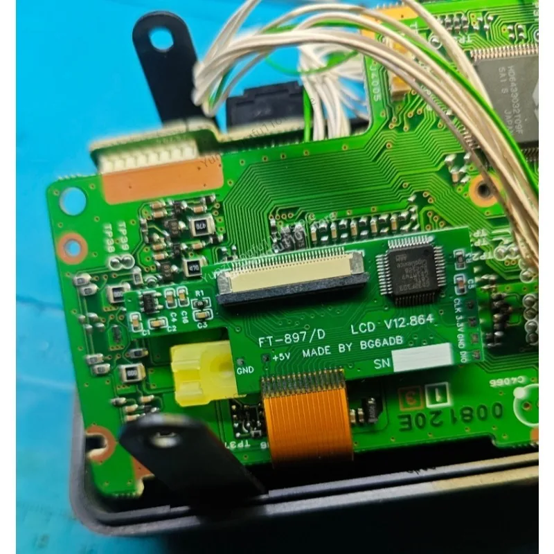 Replacement LCD Display Screen For Yaesu FT‑897/D Full‑View No Frame Modification Shortwave Radio Repair Part