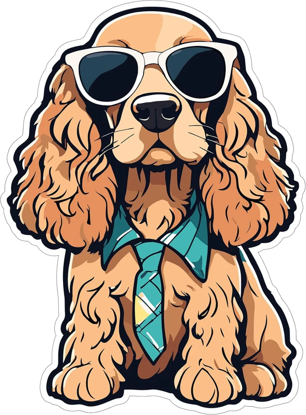 

Cocker Spaniel Sticker Bird Dog Sporting Floppy Ears Waterproof Animal Vinyl Decal for Laptop Water Bottle Car Tumbler
