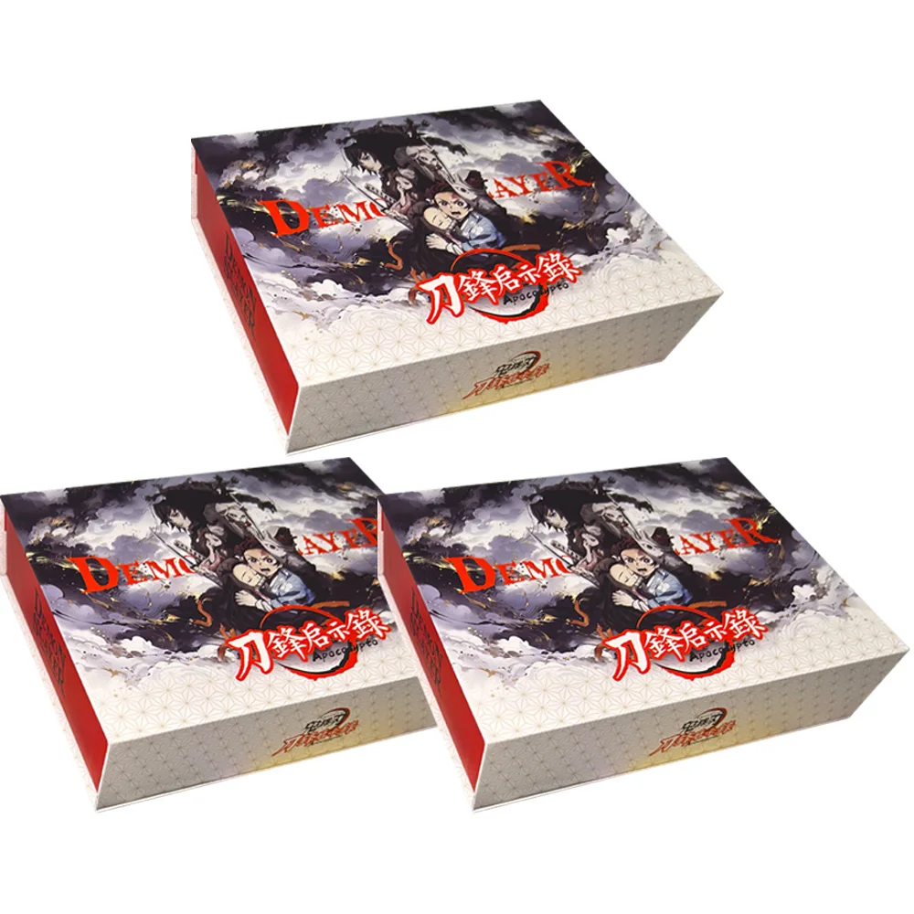 Demon Slayer Anime Collection Card Tanjirou Nezuko Inosuke Rare Character Game Card Kids Toys Halloween Christmas Gift