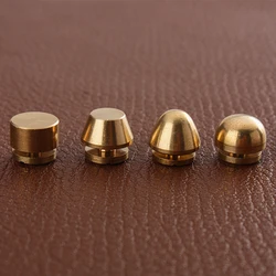 10Set High Quality Solid Brass Rivet and Screws DIY Leather Bag Decoration Suitcase Botton Feet Rivet