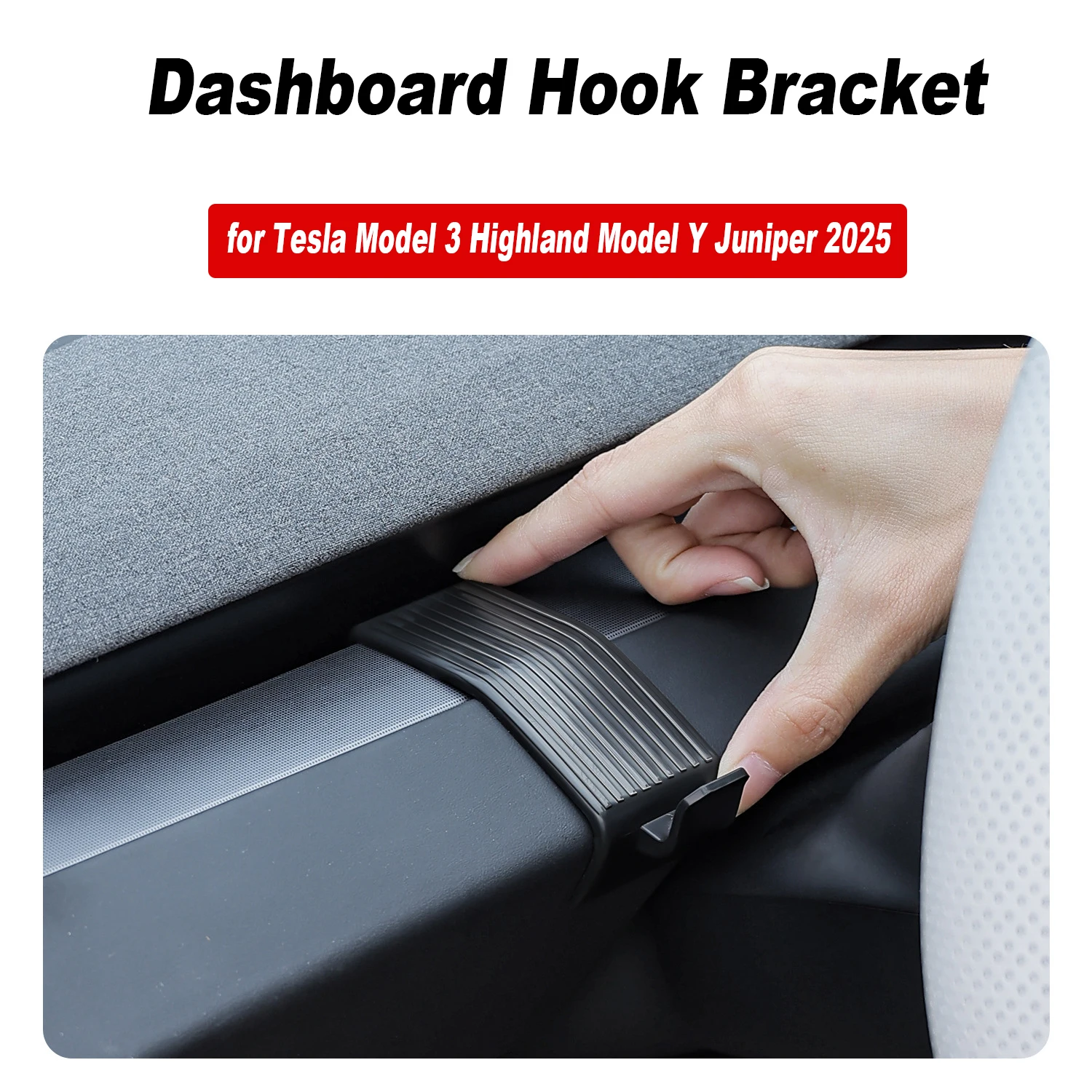 

Кронштейн с крючком для приборной панели Tesla Model 3 Highland Model Y Juniper 2025, крючки для приборной панели, кронштейн для подставки для телефона, аксессуары