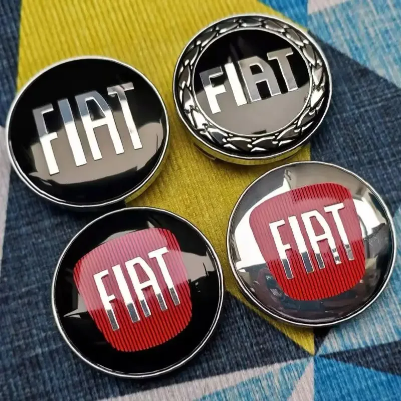 

Комплект из 4 шт. 60-мм заглушек для центра диска Fiat с эмблемой — пылезащитные колпачки для Fiat 500, 124, 125, Punto, Bravo, Stilo, Panda, Abarth — эмблемы на колесные диски