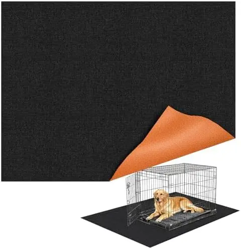 

Washable Waterproof Dog Crate Mat 59"x47" Non-Slip Floor Protector for Kennel Training