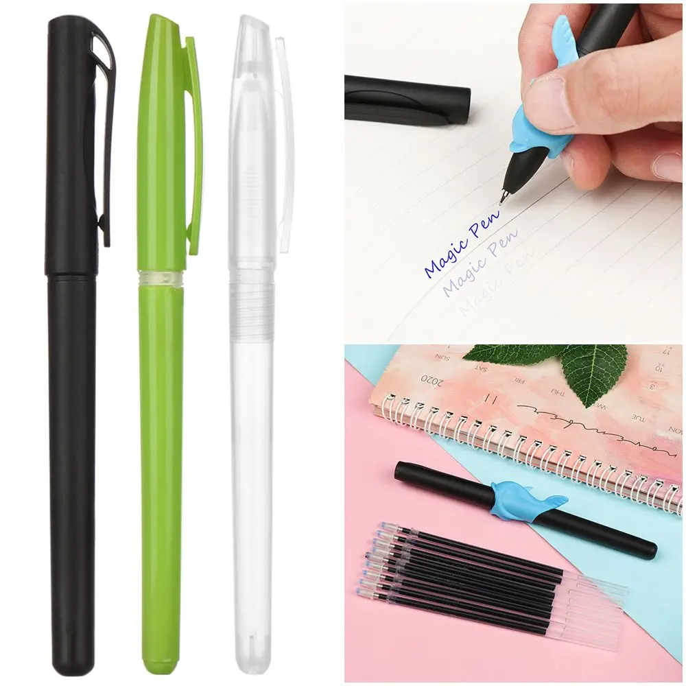 Automatically Gel Pens Blue Automatic Fade Pen Disappearing Refill Magic Pen Kit Invisible Ink
