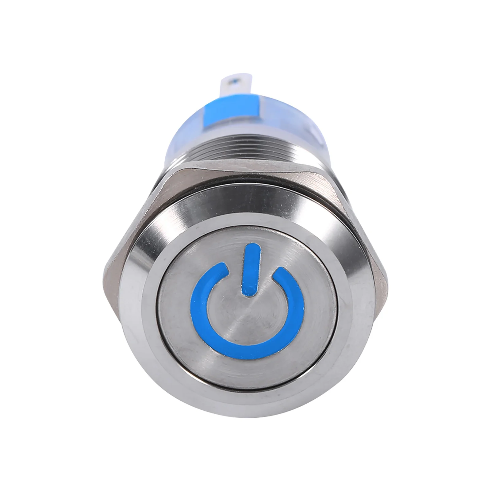 19mm 12V‑24V Waterproof Stainless Selflocking Latching Push Button Power Switch LED
