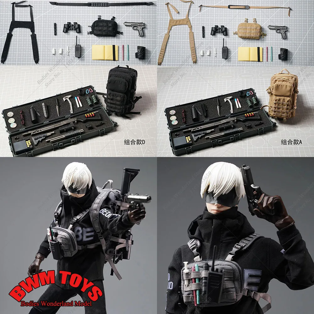 

i-bag i-b04 1/6 Solider Scene Accessoriy Military Patrol Assault Tactical Combat Backpack ib05 Chest Hanging Bag for 12'' Figure