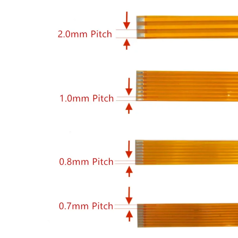 3pcs FPC FFC Cable PCB Wire Connector 0.7/0.8/1.0mm Pitch 3/4/5/6/7-40 Pin connector