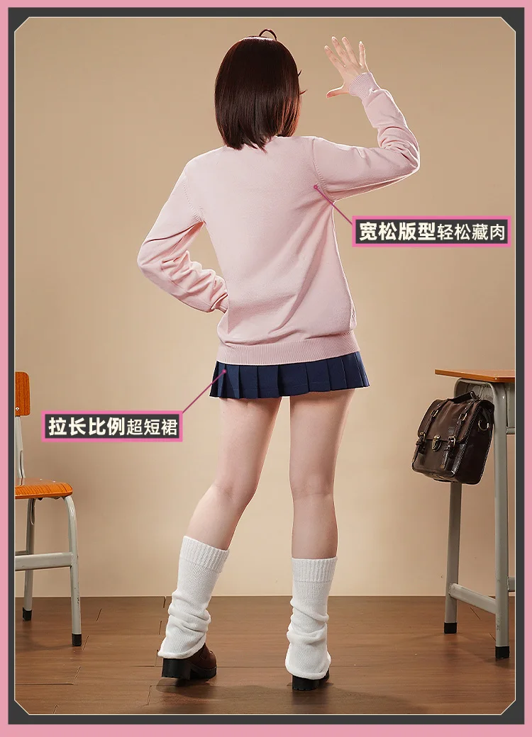 2025 مومو أيأسه تأثيري حلي شعر مستعار أنيمي Dandadan لجميع القديسين عيد الميلاد لعب الأدوار حفلة لعبة هزلية حجم S-XL جديد في المخزون