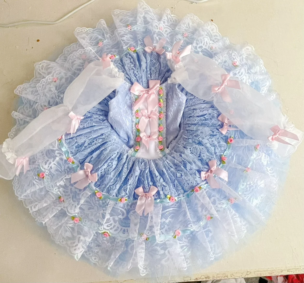 Children's Ballet Dress Girls Women Professional Ballet Tutus Fairy Doll Flower Fairy Variation Balerina Performance Costume