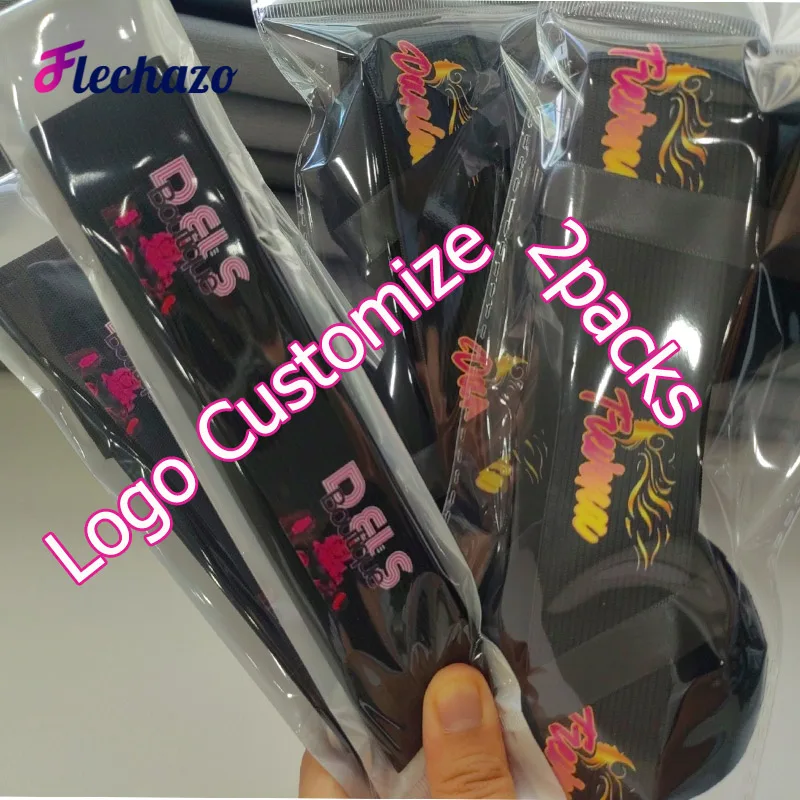 Pita peleburan renda dengan Logo pita elastis lembut untuk Wig bungkus tepi untuk menempatkan tepi pita renda untuk menjaga Wig di tempat bando Wig