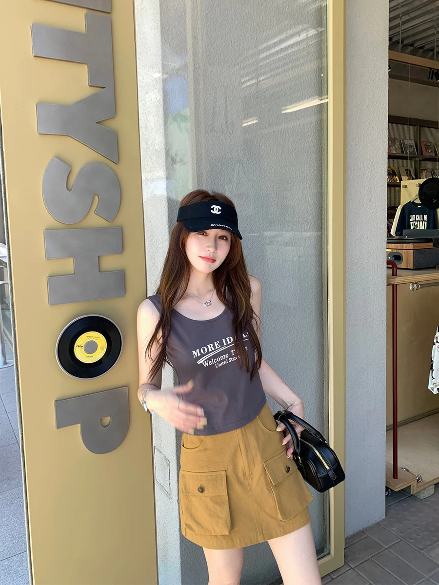 

Женская юбка-трапеция YANUOYU, стройнящая, в полоску, для работы, с высокой талией, из хлопка, для повседневной носки, в корейском стиле