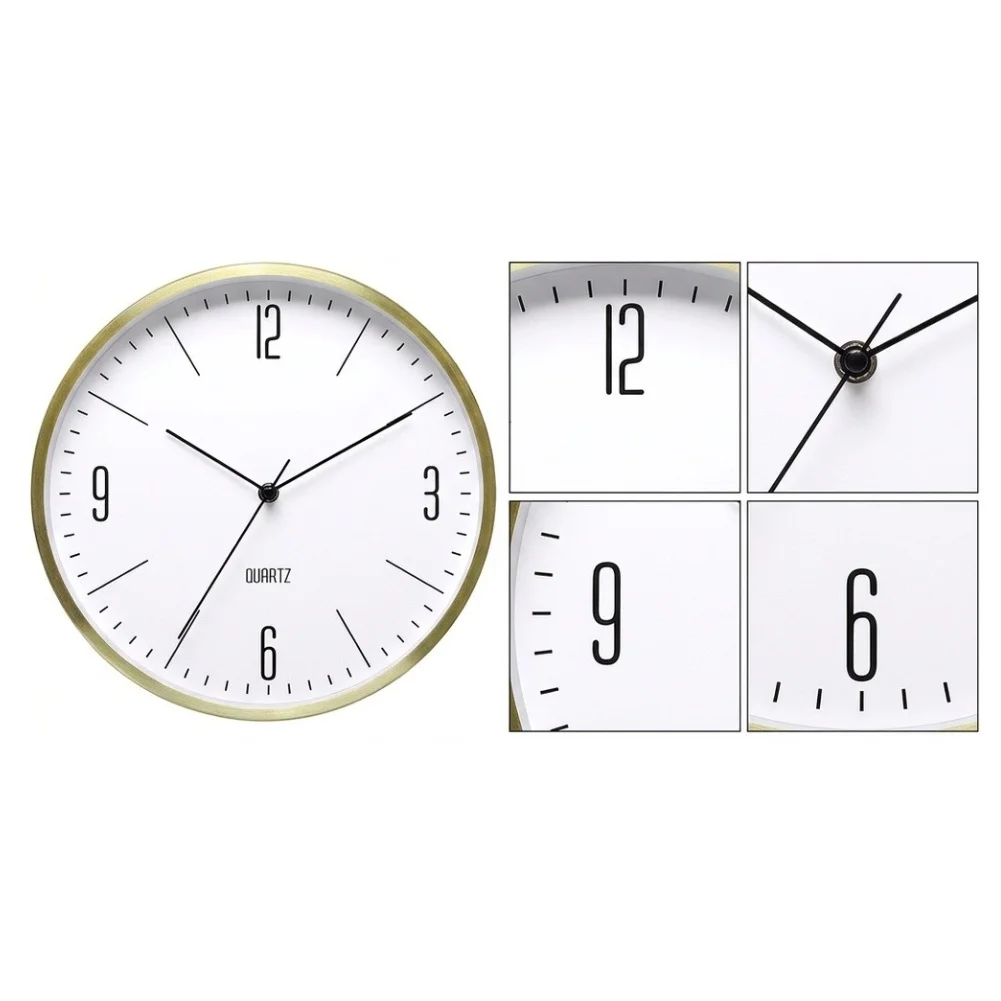 Decorative Clock 12in Wall Clock Contemporary Style Easy To Read Elegant Design Functional Decor For Bedroom For Kitchen