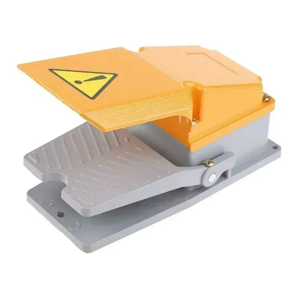 

AC380V DC220V Foot Pedal Switch IP62 SPDT With Guard Self-Reset 1PCS Accessories Cast Aluminum Non-Slip Design