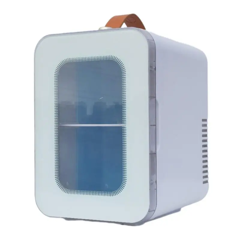 Small Car Refrigerator 2 Modes Fridge With Low Noise 6L Transparent Energy-Saving Cooler Space-Saving Fridge For Home Picnics