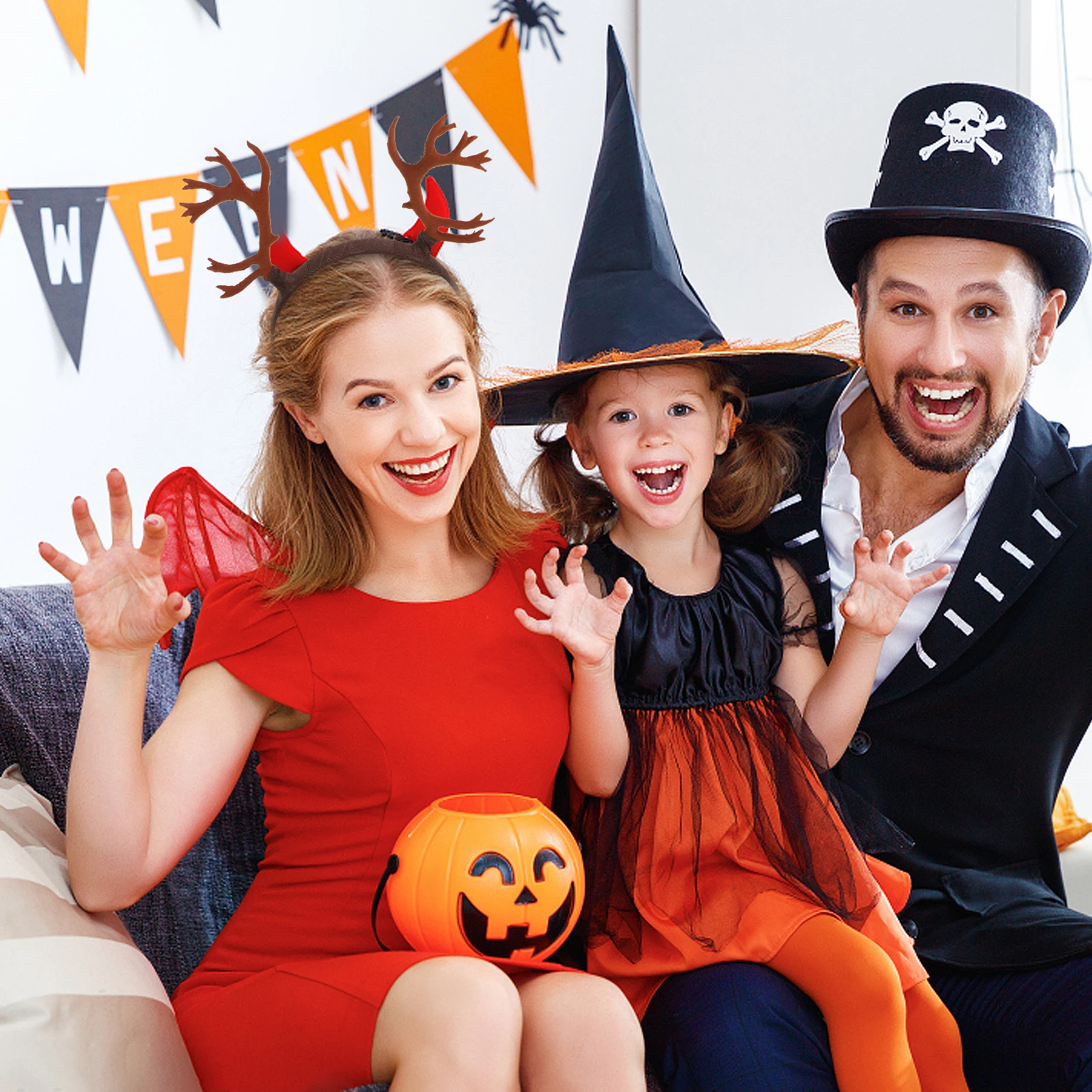 

Antler Headband Deer Antlers Women Reindeer Adult Ears for Hair Hoops Accessories Girls Costume