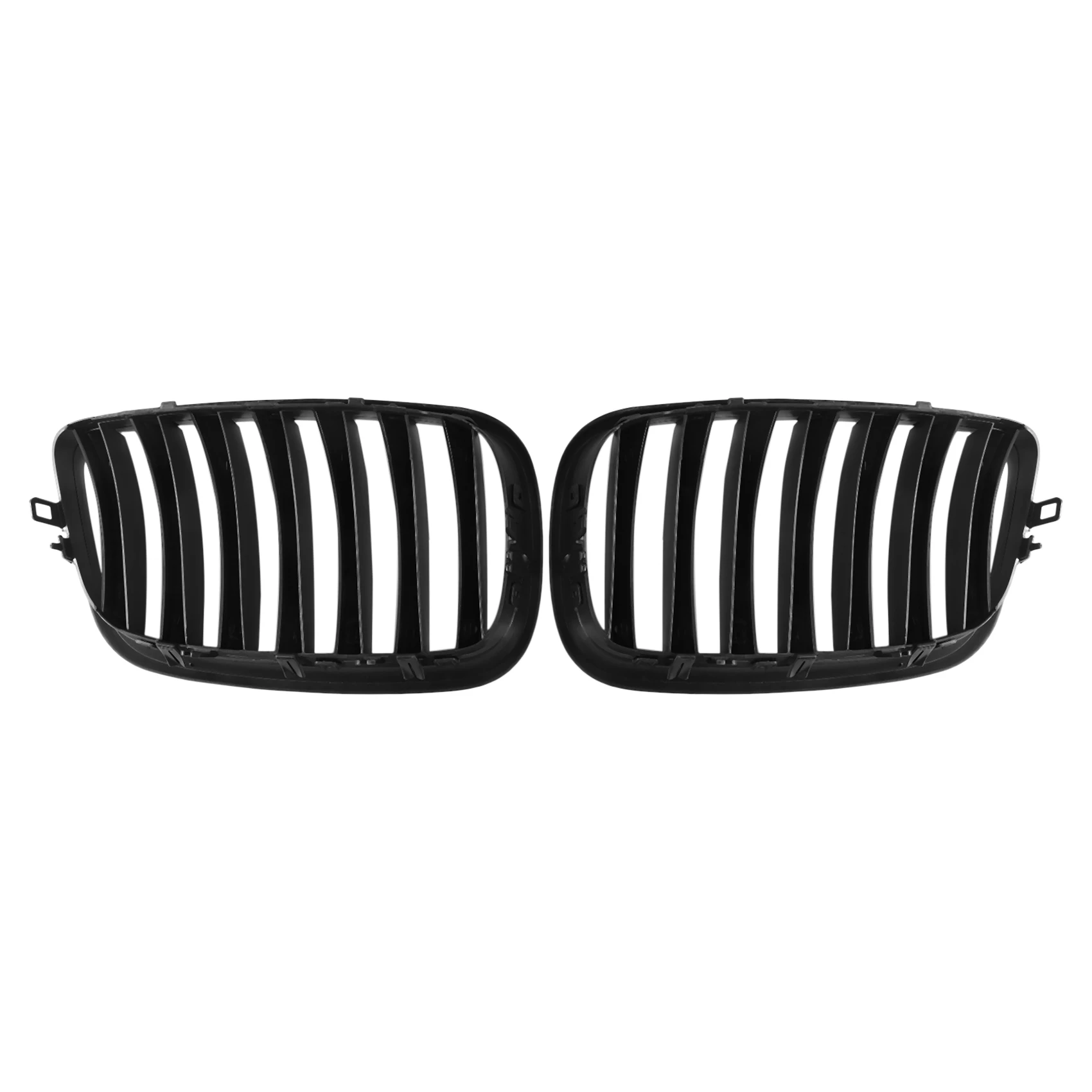 1 Pair Kidney Grille Left Right Matt Black Durable Grill Vent Cover 51137157687 51137157688 for-BMW 5 Series E70