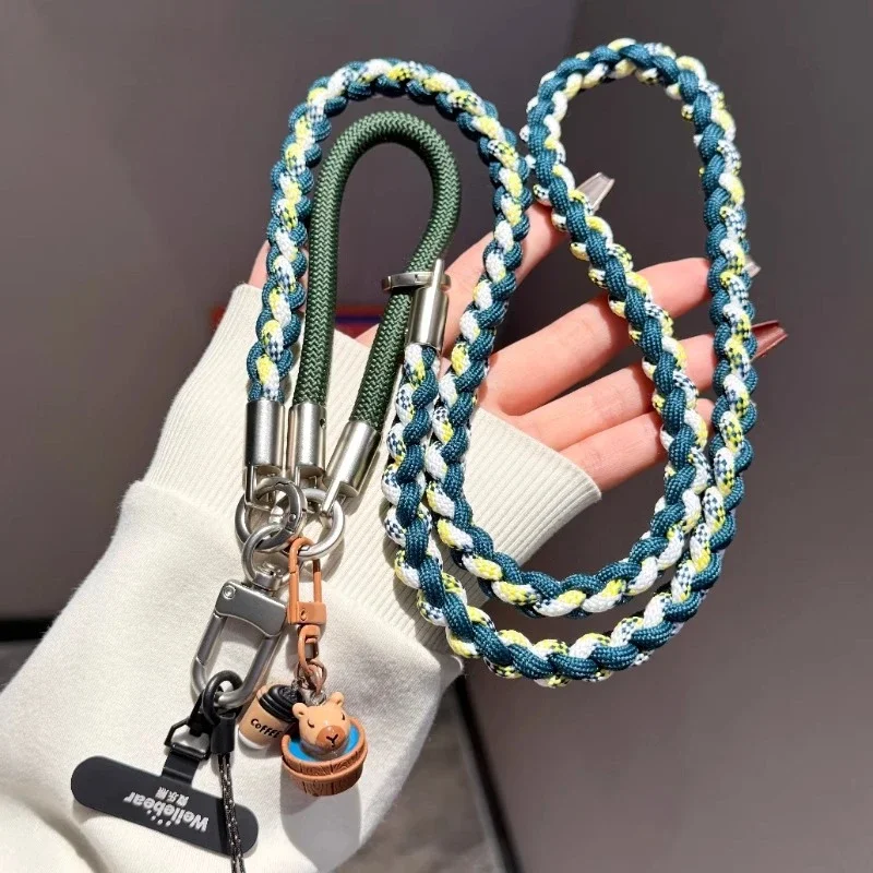 حبل هاتف Kpibara Titanium باللون الأصلي، نمط كروس عالي الجودة، حزام متعدد الوظائف مضاد للفقدان