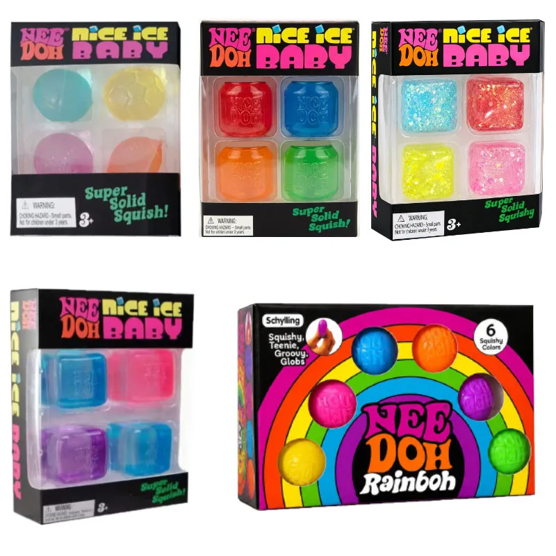 New 4 Pack  Mini Can Maltose Squeeze Toy Slow Rebound Sensory Fidget Toy Stress Relief Desktop Decor Adult Puzzle Toys