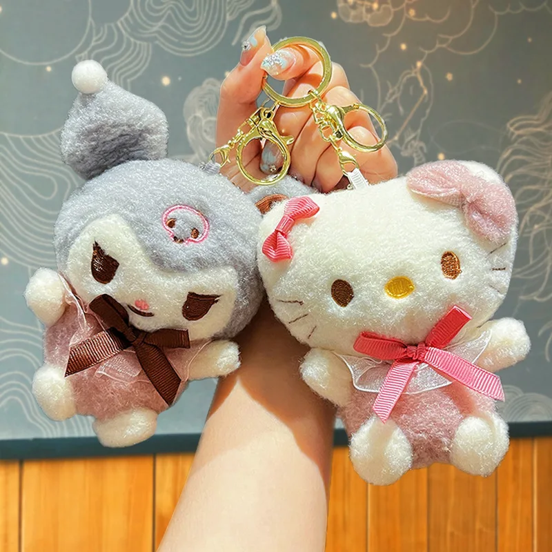 

Sanrio Cute Cartoon Keychain Backpack Pendant Hello Kitty Melody Kuromi Cinnamoroll Kawaii Decoration Boys Girls Gifts