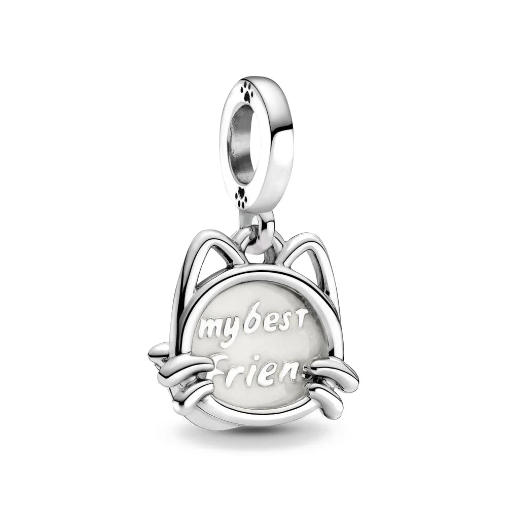 Breloques en argent regardé 925 pour bracelet Pandora, perle de bricolage, chaton, canard, cochons, éléphant, perle pendante, convient au bracelet Pandora original, bijoux fantaisie