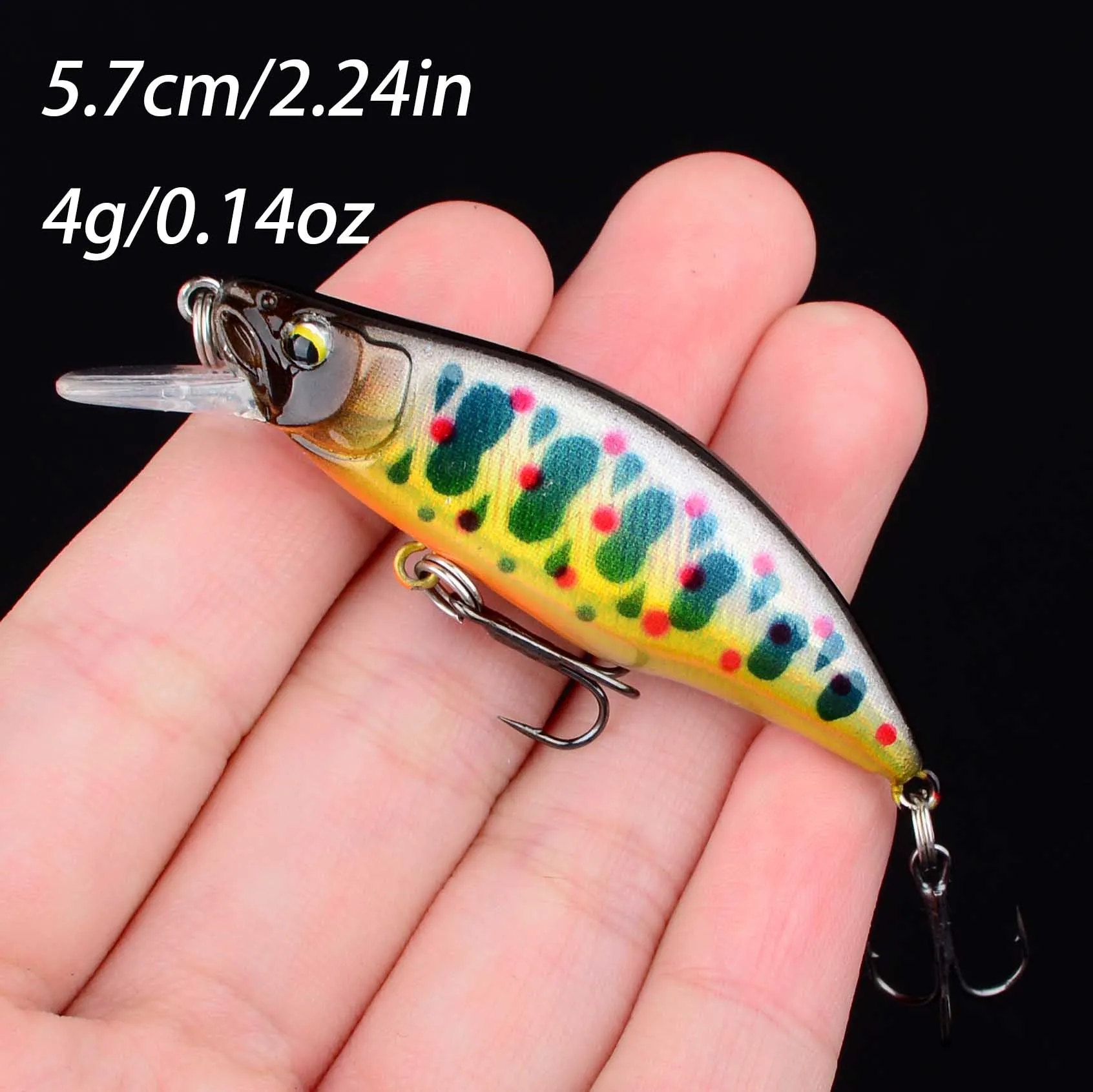 Señuelo minnow para trucha y lubina – Pesca en arroyo de montaña - imagen 2