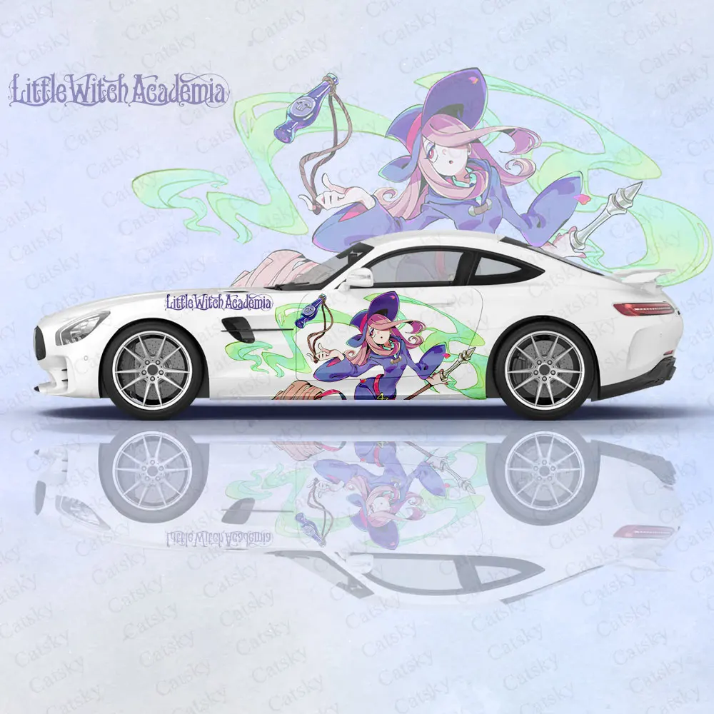 Little Witch Academia Anime Girl Car Body Stickers Itasha Vinyl Car Side Decal Sticker Car Sticker Automotive Decor Film