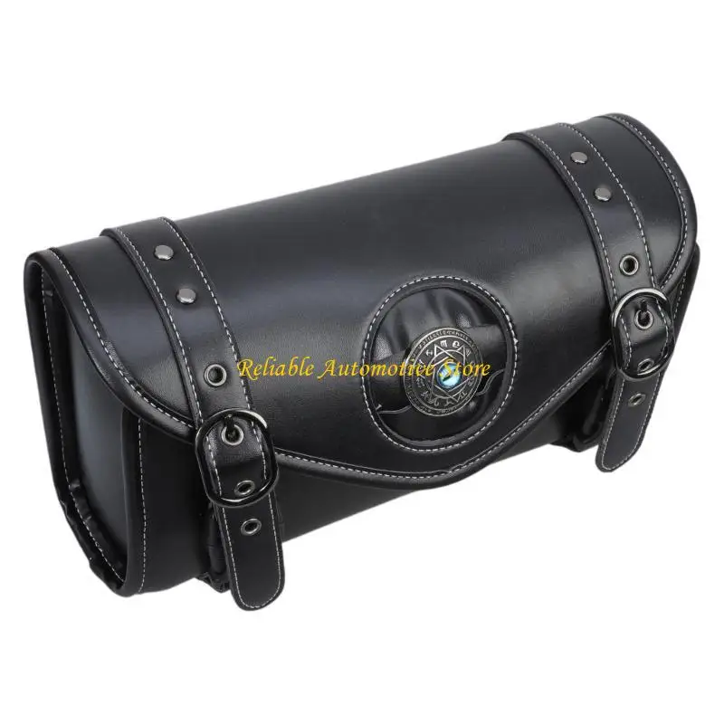 

M68B Motorcycle Saddlebag Vintage Tool Bag Punk Leather Handlebar Bag