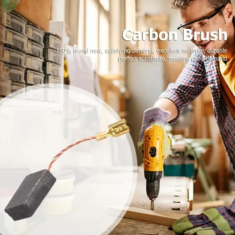 

60Pcs 10 Sizes Electric Motor Carbon Brushes Replacement For Power Tool Hammer Drills Circular Saws Replacement Carbon Brush