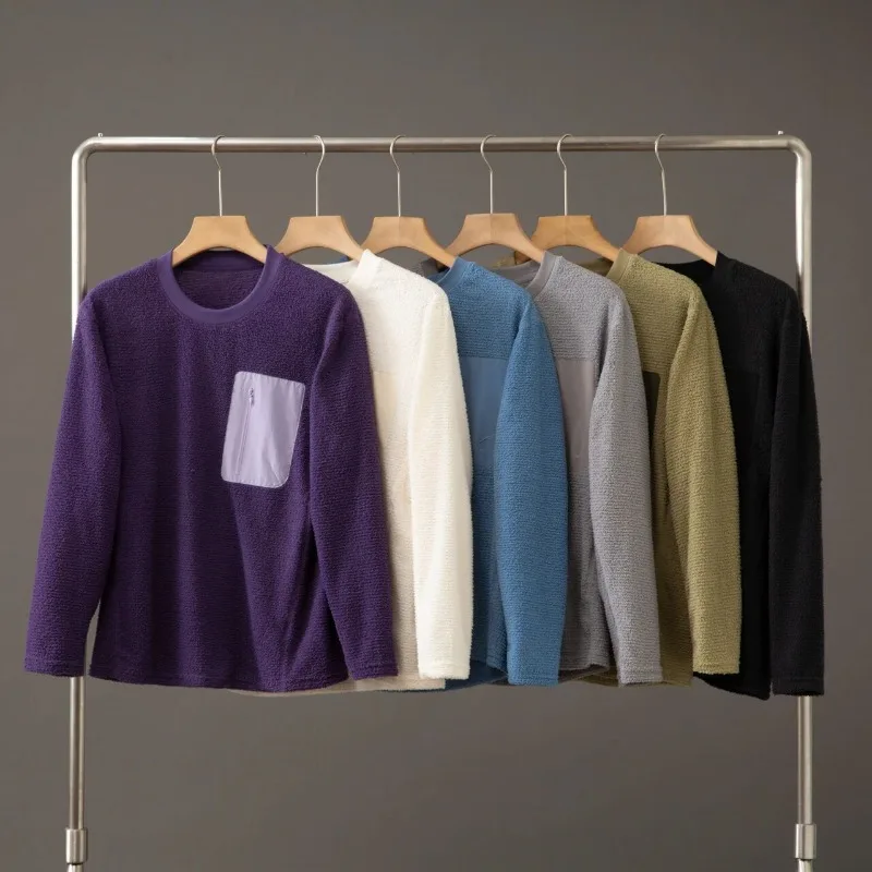 camiseta-de-manga-larga-de-forro-polar-ligero-para-hombre-y-mujer-transpirable-suave-de-alta-elasticidad-ideal-para-actividades-al-aire-libre-senderismo-y-acampada-con-bolsillo-en-el-pecho