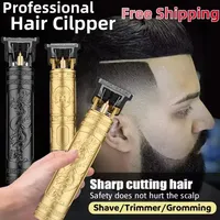 Hot Sale Vintage T9 Electric Cordless Hair Cutting Machine Professional Hair Barber Trimmer For Men Clipper Shaver Beard Lighter