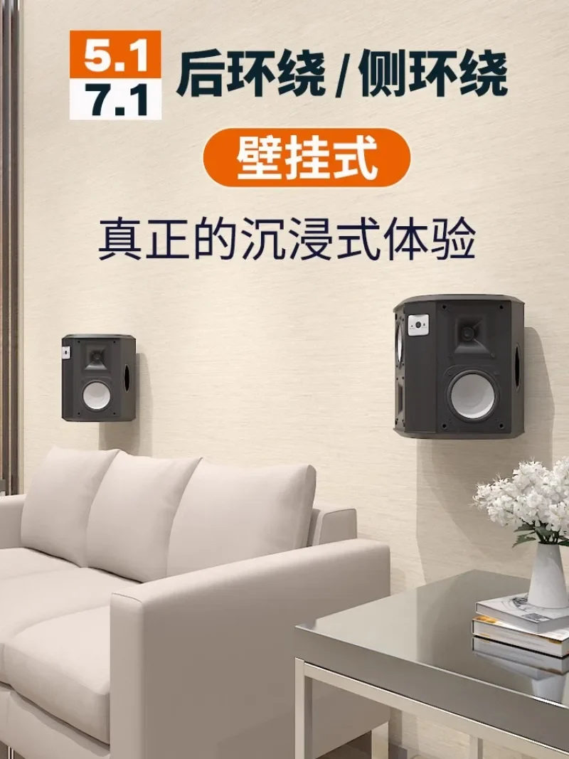 5.1 Home Theater Home Living Room Dipole Surround Speaker Passive Wall Hanging Home Rear Speaker