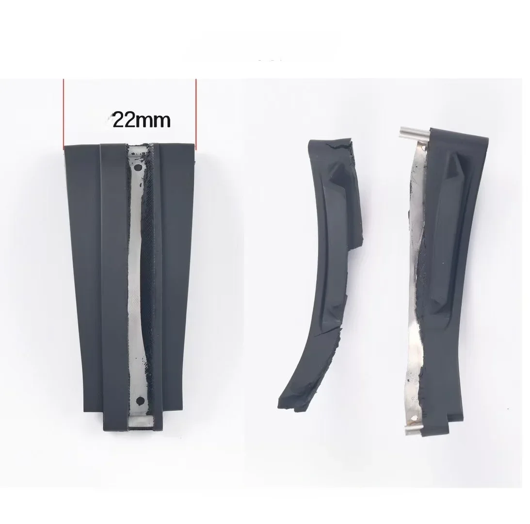 Top grade fluororubber watch strap compatible For sky dewller  Explorer 226570 Oyster rubber strap 22MM