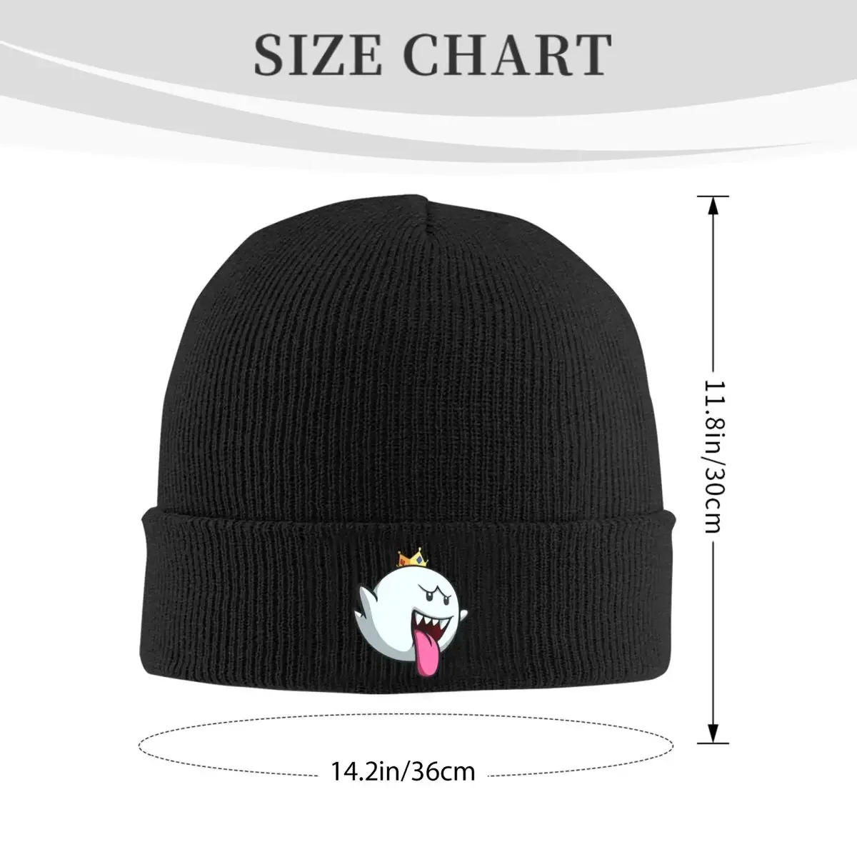 King Boo Throw Blanket Warm Knitted Cap Hip Hop Bonnet Hat Autumn Winter Outdoor Beanies Hats for Men Women Adult