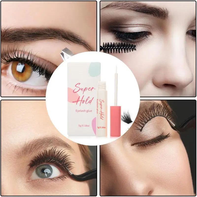 5Ml Langdurige Wimperlijm En Afdichting Sneldrogende Wimperlijm En Sealer Waterdichte Sterke Hold Cluster Lash Lijm Binding En Afdichting