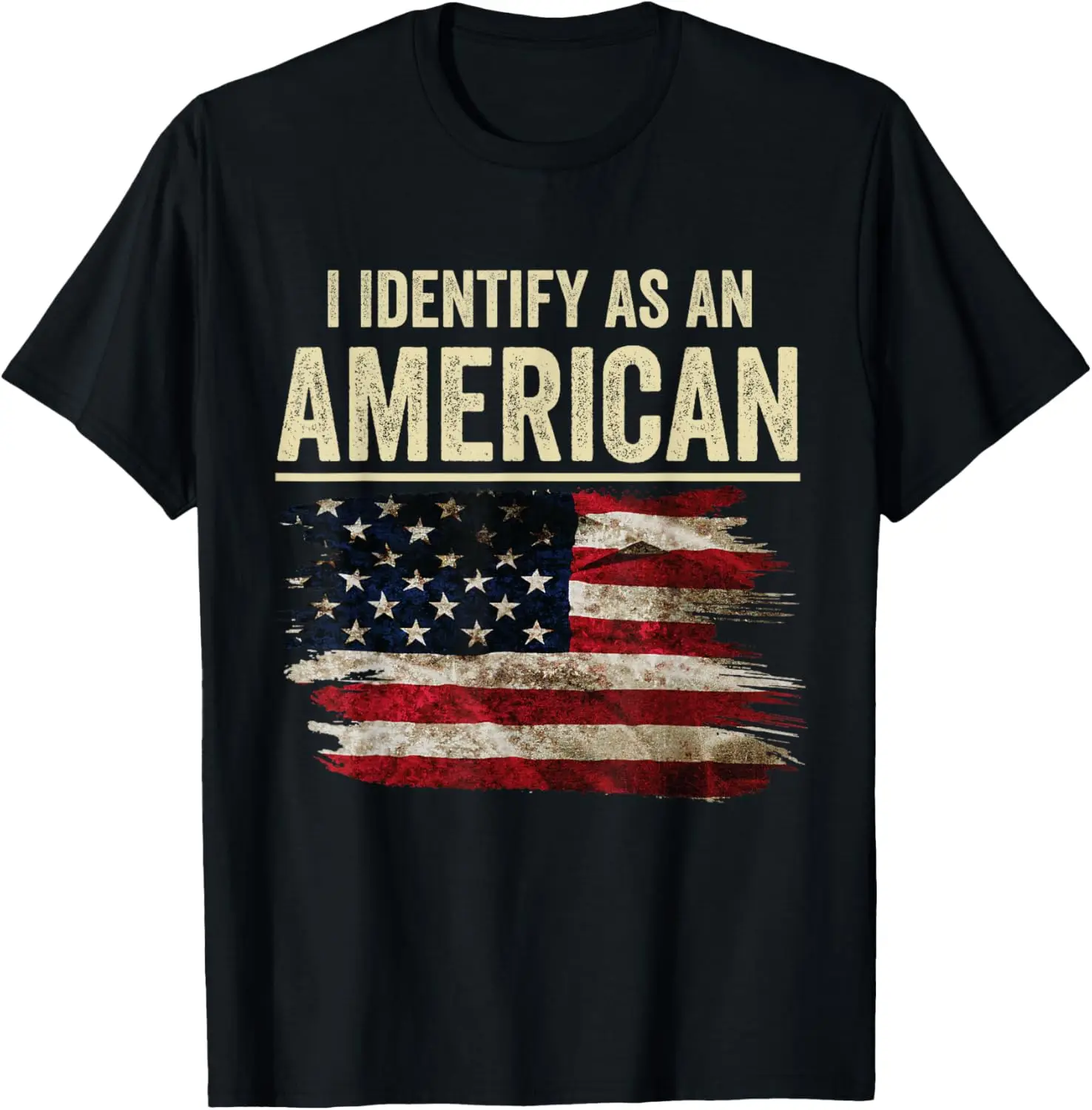 

i Identify As An American Flag 4th July Independence Day T-Shirt