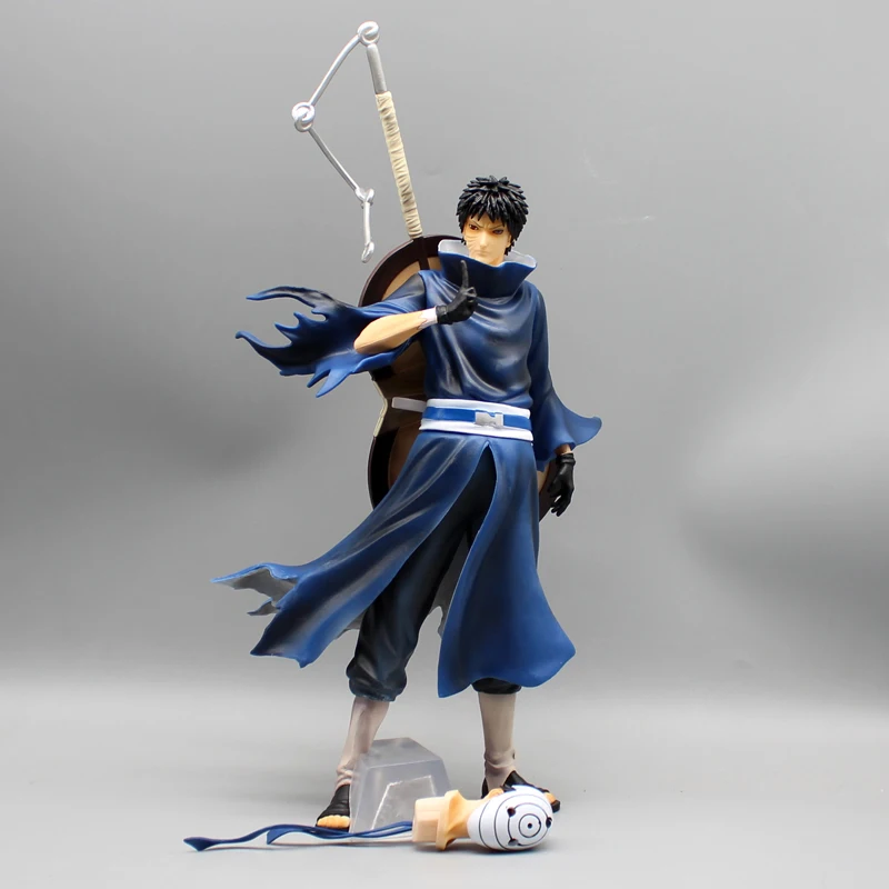 TAKARA TOMY Uchiha Obito 14" Animation Figure Face Changing Doll, Anime Model Ornamental Garage Kit Ornaments Decoration