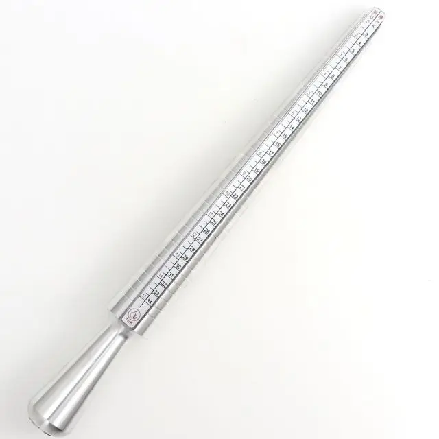 1 stücke Professionelle Schmuck Werkzeuge Ring Dorn Stick Finger Gauge Ring Sizer Messung UK/UNS Größe Für DIY Schmuck größe Werkzeug Sets – Detail 8