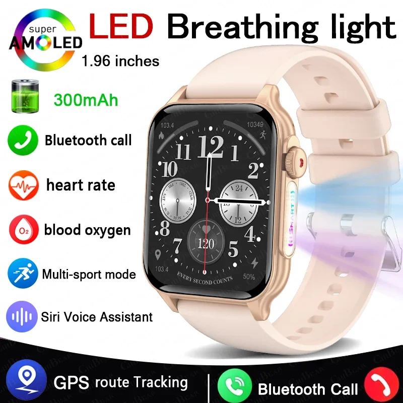 2024 New  For Xiaomi HD Smart Watch GPS Tracking 350Mah Battery Waterproof Voice Assistant Bluetooth Call Smartｗatch for Men