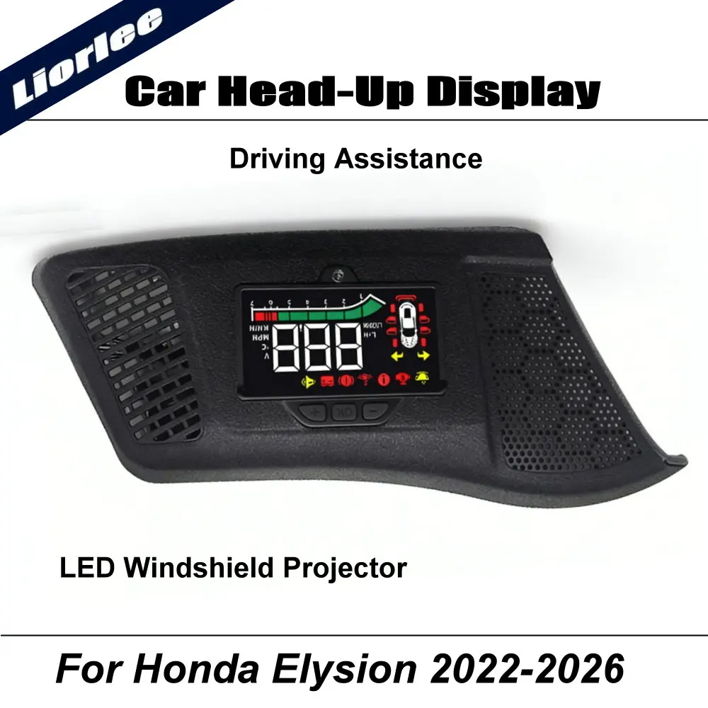 

Car LED Projector For Honda Elysion 2016-2026 Auto HUD Head-Up Display Windshield Safe Driving Assistance Accessories