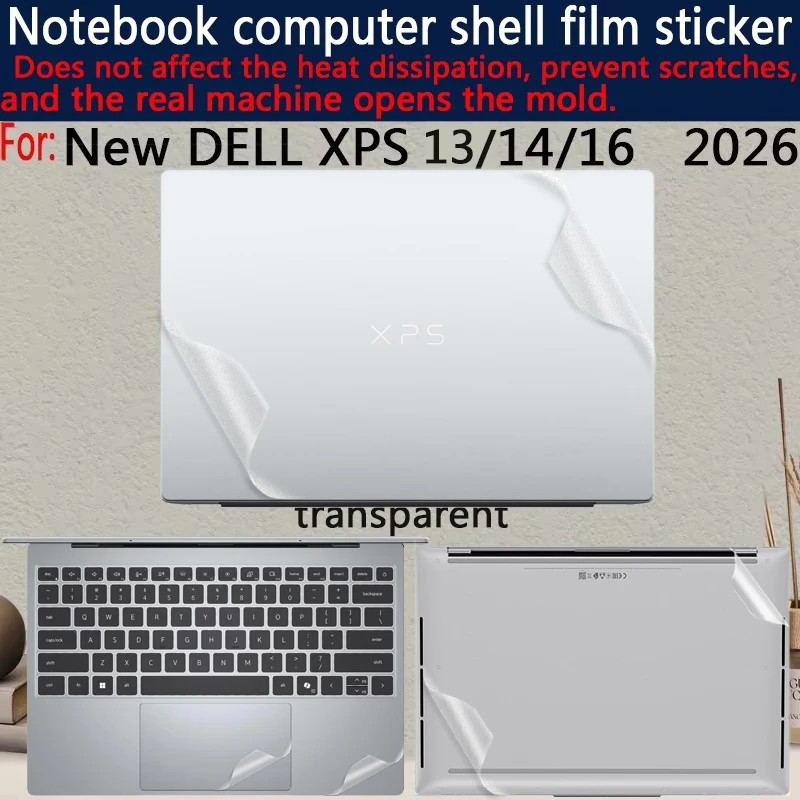 For 2026 New Dell XPS 13 DX13260 Protective Film sticker XPS 16 DA16260 Laptop shell Film XPS14 DA14260 fuselage skin Film