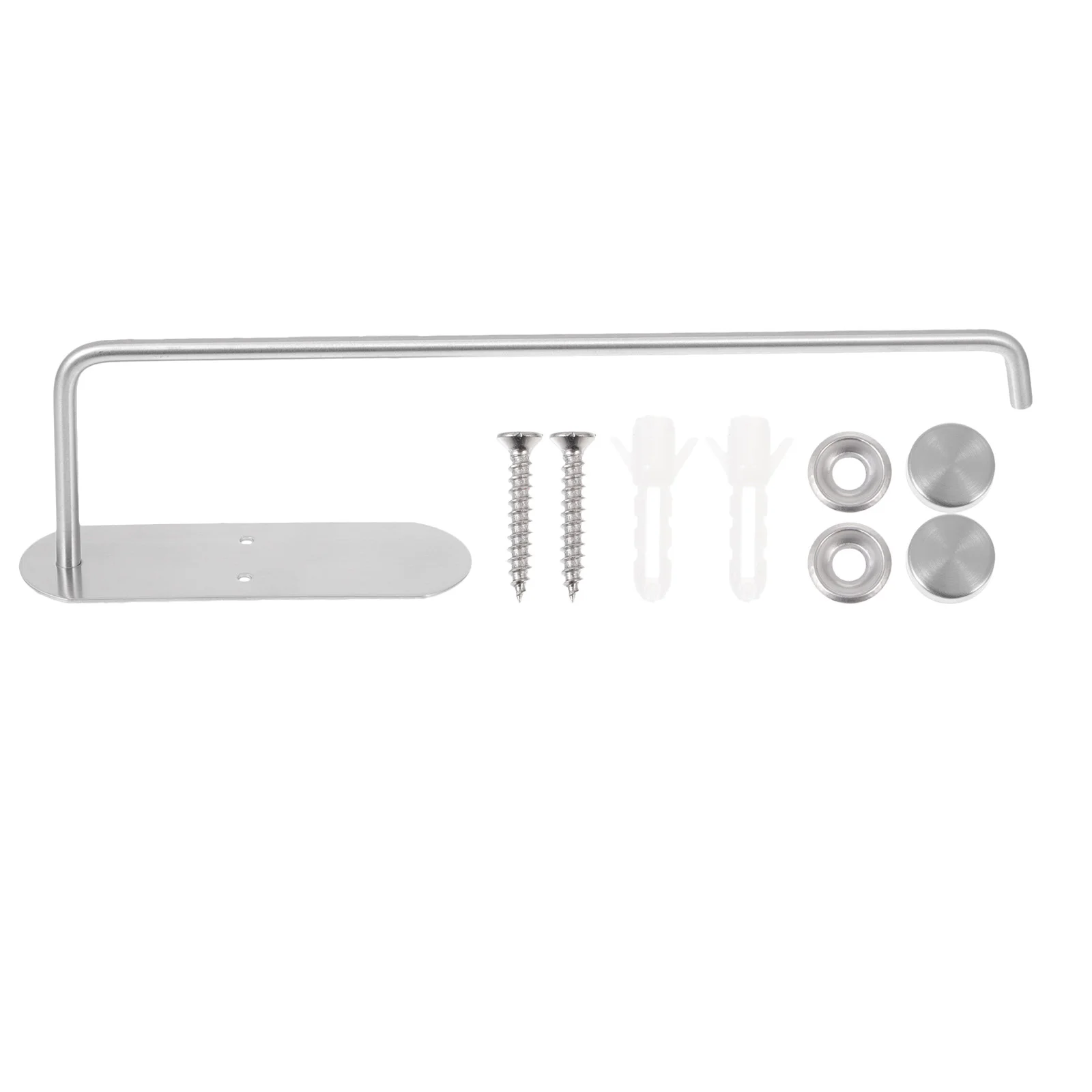 

Stainless Steel Paper Towel Holder Tissue Shelf Silver Wall Mount Roll ganizer Bathroom Kitchen Accessory Storage Rack