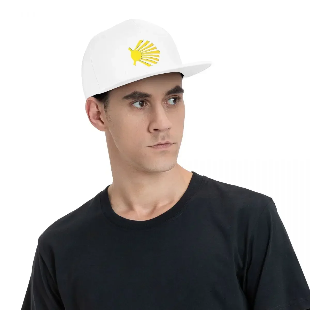 Unisex Baseball Hats Camino De Santiago Symbol Large Yellow Scallop Shell Streetwear Summer Sports Baseball Caps Cap Casquette