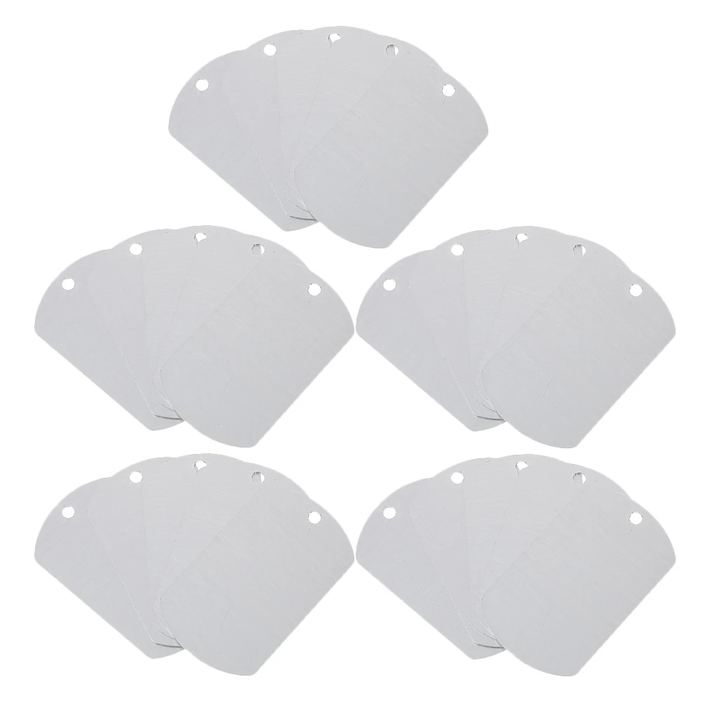 

25pcs Aluminum Pet Tags Durable Lightweight Dog Name Cattle Cow Tagging Outdoor Decorative Pendant Blank Metal Stamping