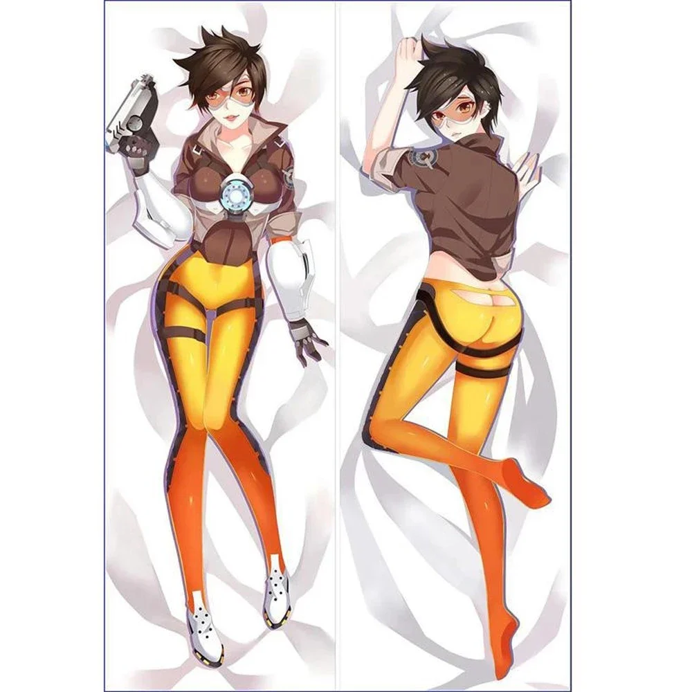 60x180cm Anime Game OW Dakimakura Pillow Case Otaku Waifu Peachskin Fullbody Throw Pillowcase Bedding Decor Gift