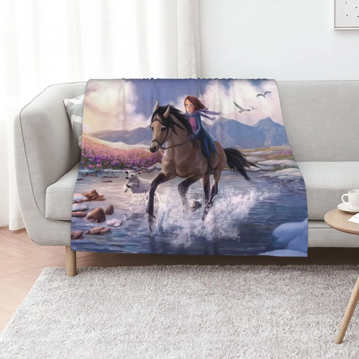 StarStable Horse Wallpaper Throw Blanket Baby Luxury St Furrys Luxury Designer For Decorative Sofa Blankets