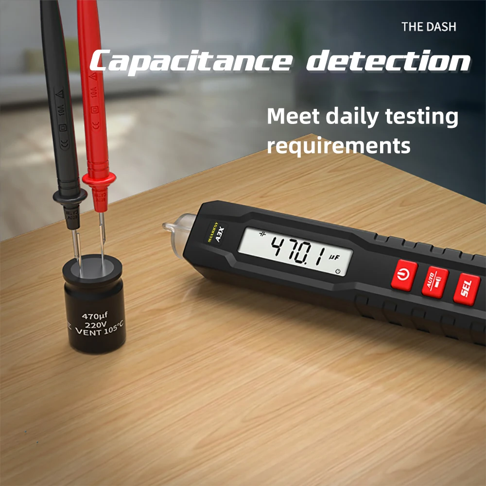 medidor de voltagem digital, sem contato Live Wire Test, Multímetro eletricista, Indicador Caneta Elétrica, DC, AC ,Breakpoint,detector de tensão