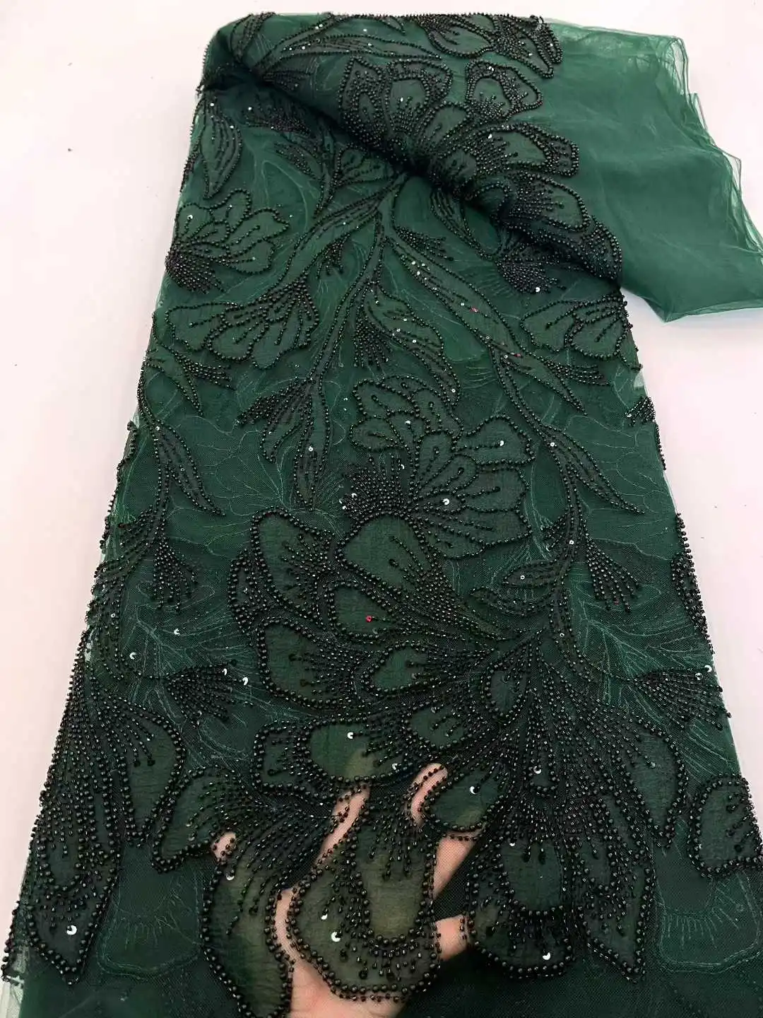 

Африканский жених, тюль, кружевная ткань, высокое качество, блестки, бисер, вышивка, украшение, нигерийские французские свадебные платья